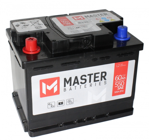 АКБ 6СТ-60п/п MASTER BATTERIES (520A)