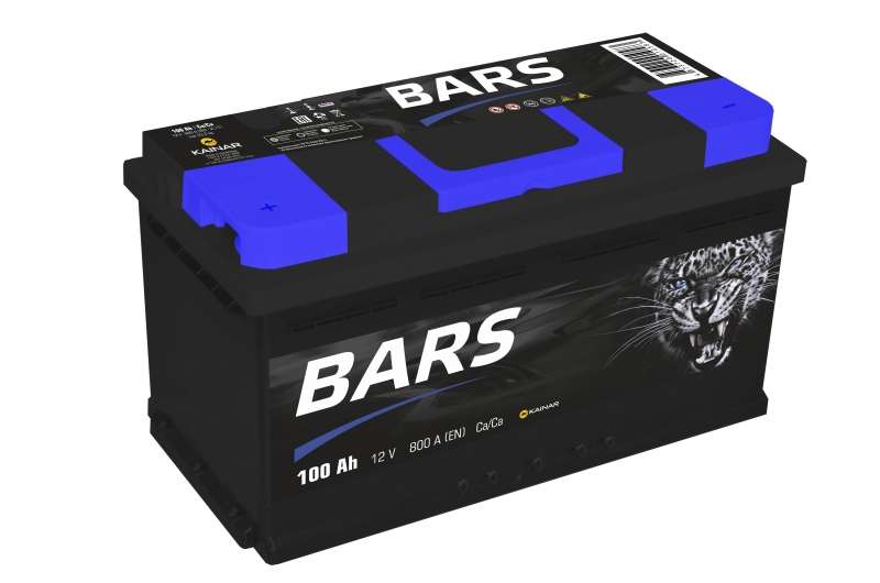 АКБ 6СТ-100п/п BARS 800A